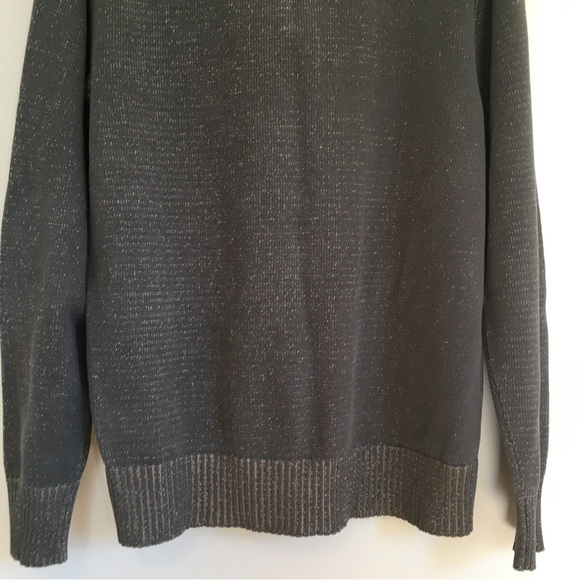 Structure Mens Pull Over Half Zip Grey Brown Sweater - Picture 7 of 15
